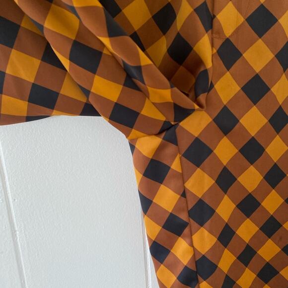 Scotch & Soda Mid Rise Plaid Satin Buffalo Plaid Trousers X-Small Fall Halloween - Picture 5 of 9